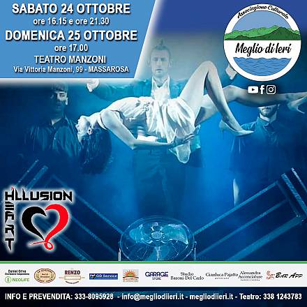 Show di magia e illusionismo con heart illusion